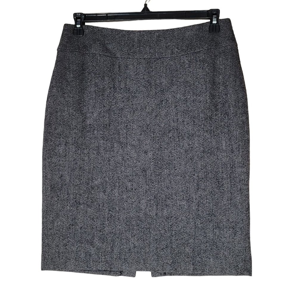CAbi Wool Blend Tweed Pencil Office Skirt Women's 8